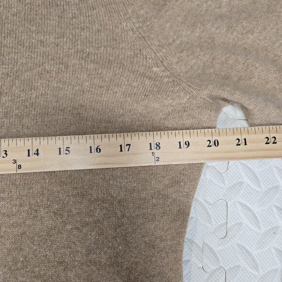 Charter Club 100% Cashmere Sweater Womens Large Beige Neutrals Crewneck Luxury - Picture 6 of 8